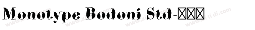 Monotype Bodoni Std字体转换